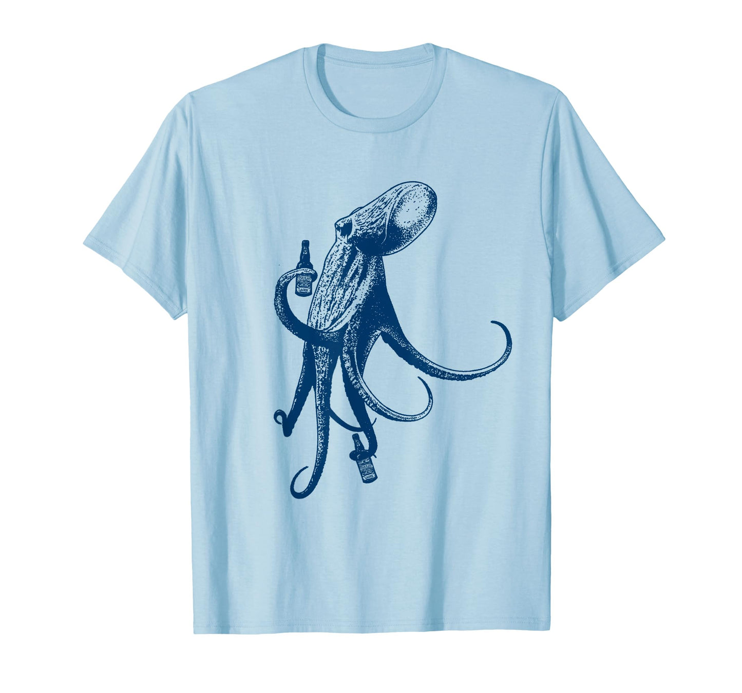 The Original Beer Drinking Octopus - Beach Vacation T-Shirt Men Women T-Shirt
