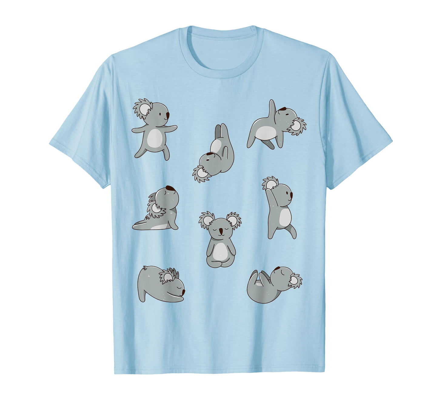 Yoga postures koala bear koala women men kids T-Shirt
