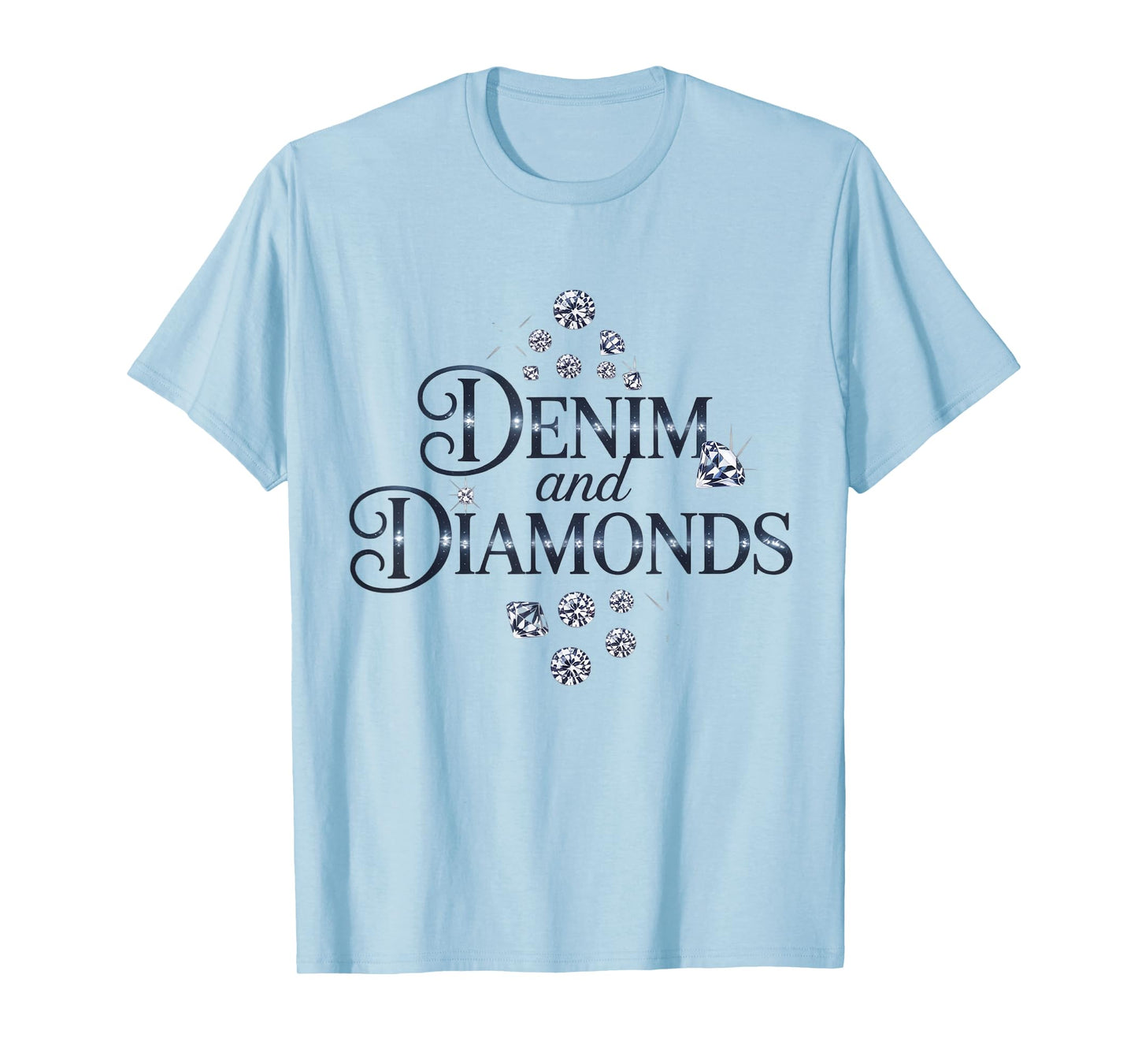 Denim And Diamonds for Ladies 2025 Denim with Diamonds Jeans T-Shirt