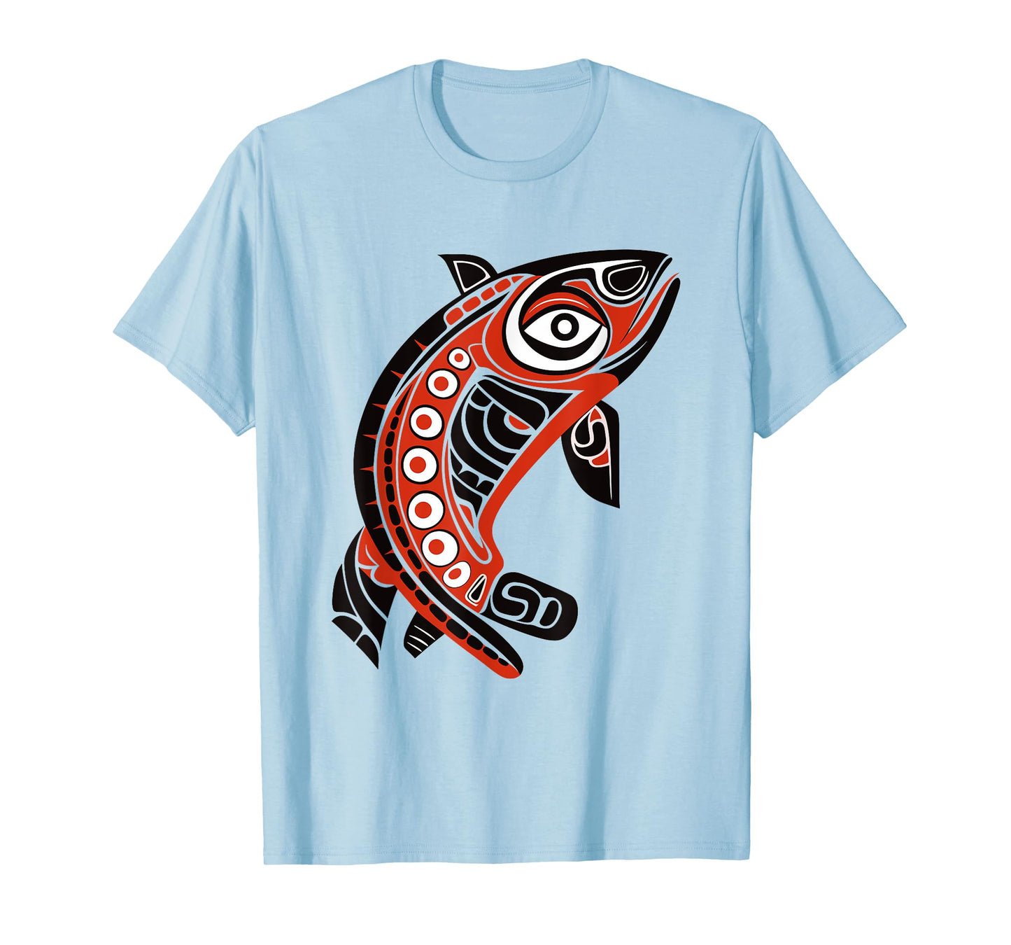 Native American Pacific Northwest Coast Art Tribal Salmon T-Shirt