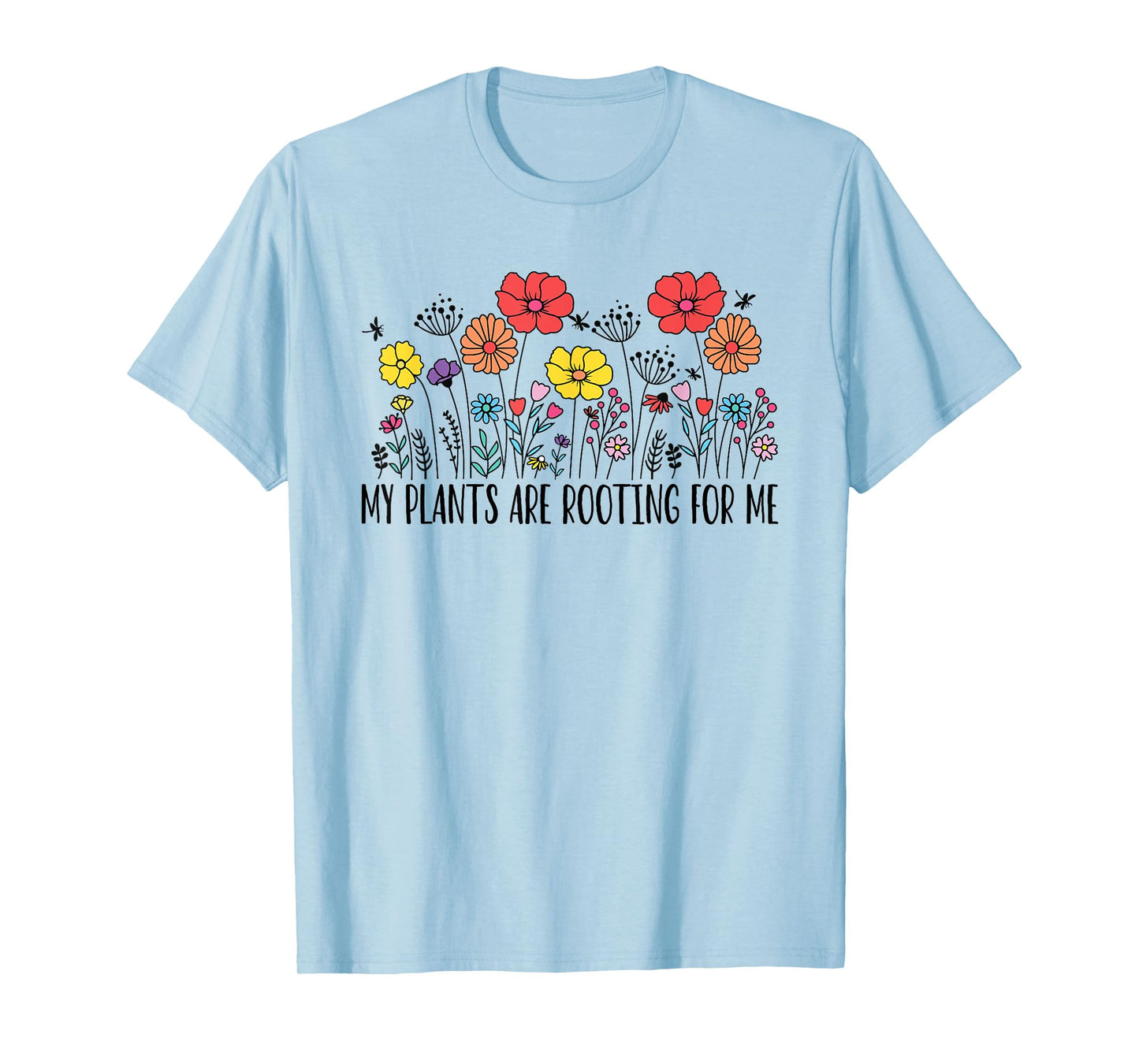 Retro Vintage My Plants Are Rooting For Me Plant Lover Funny T-Shirt