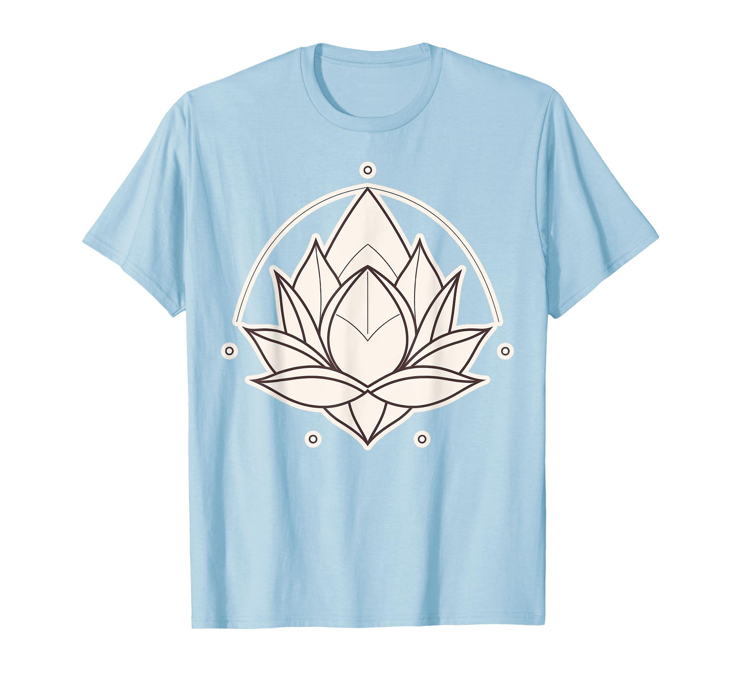 Spiritual Zen Lotus Flowers on simple Lotus Flower T-Shirt
