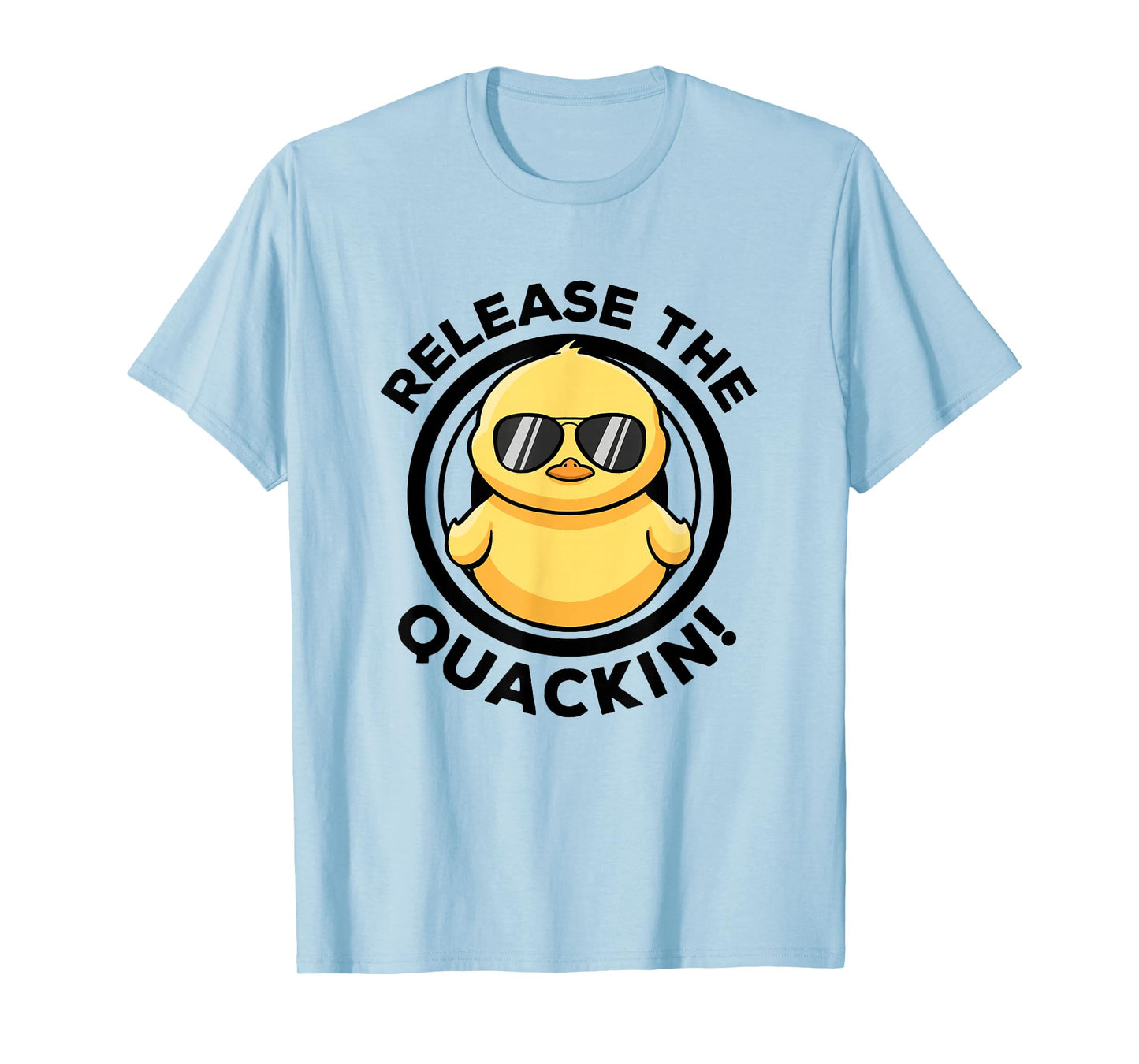 Release The Quackin I Love Duck Lovers Funny Yellow Duck T-Shirt
