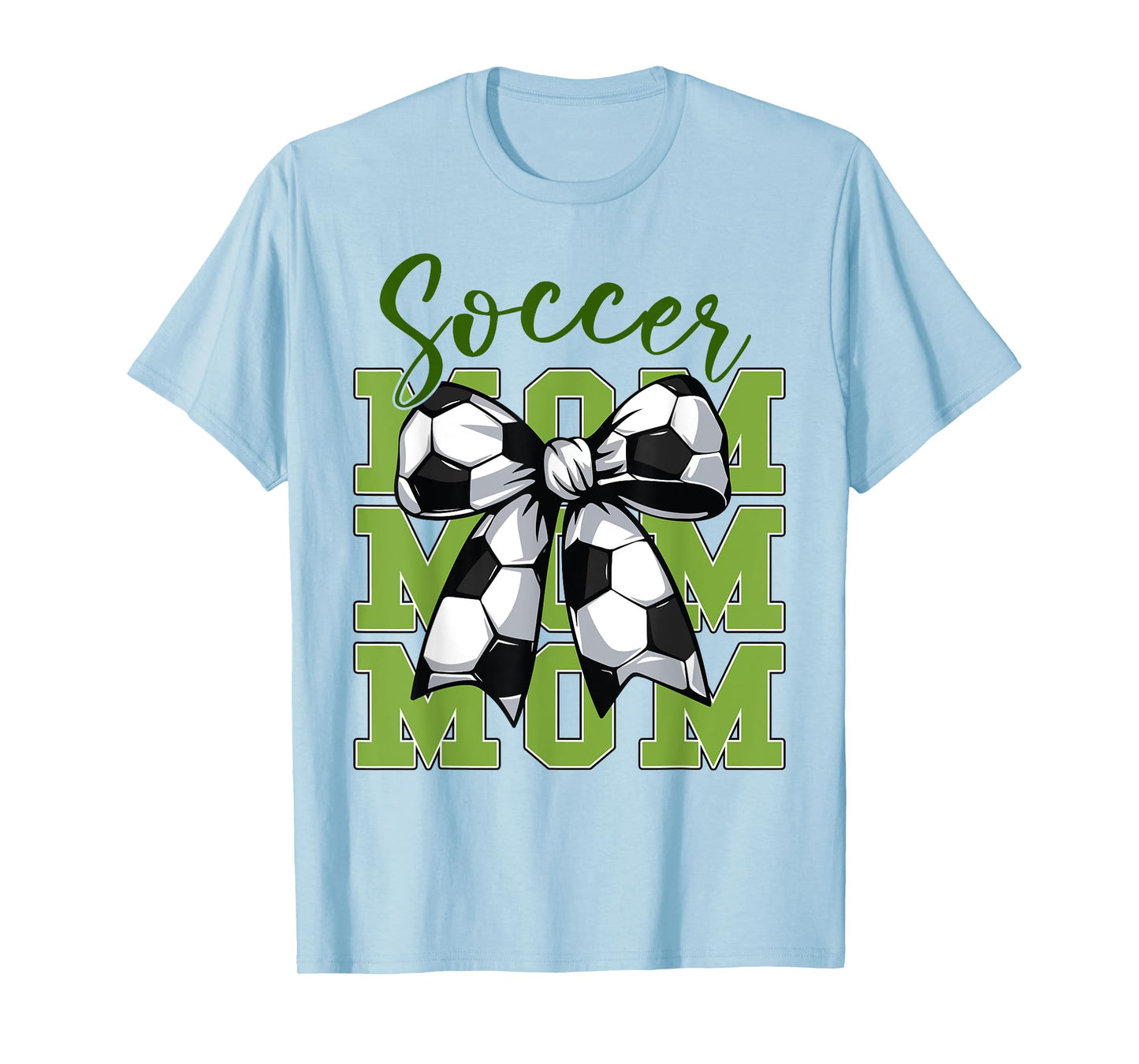 Youth Soccer Mom Coquette Bow Cute Sister Toddler Teen Girl T-Shirt