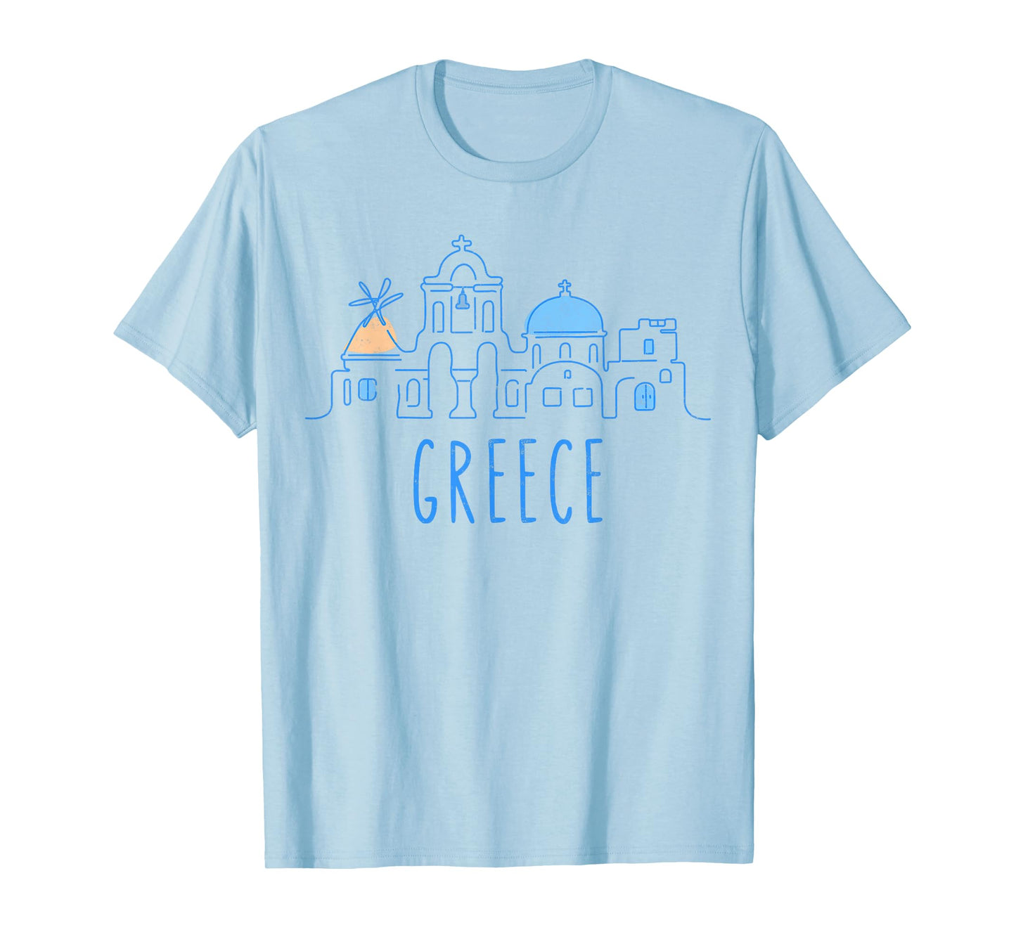 Europe Greece Athens Santorini Family Vacation Souvenir Tee T-Shirt