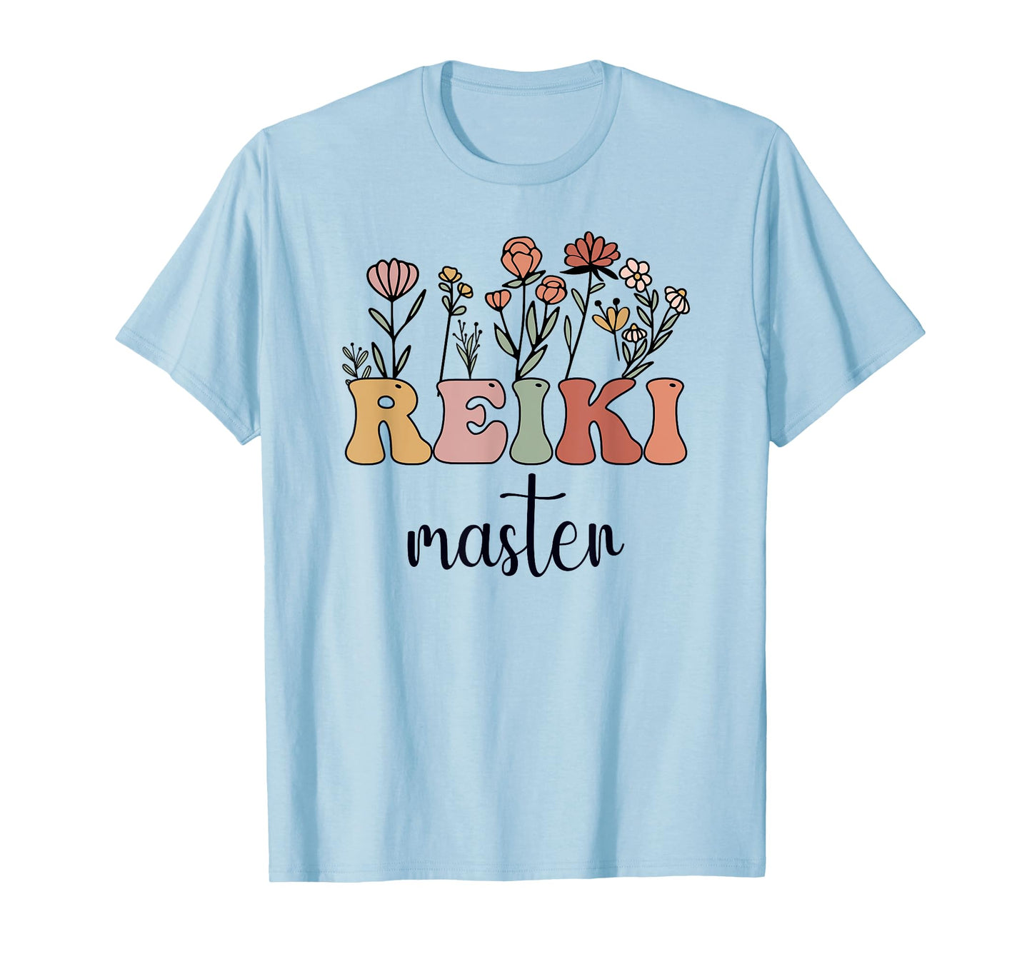 Reiki Master Wildflower Groovy Women T-Shirt