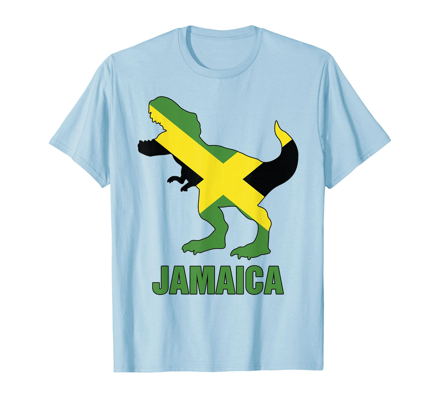 Jamaica-Shirt Boys T-Rex Jamaican Flag Toddler Kids T-Shirt