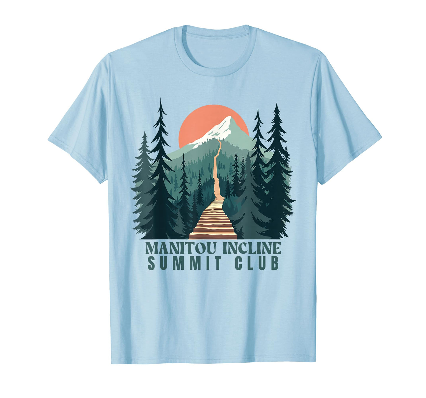 Manitou Incline Summit Club, Hiking Manitou Incline T-Shirt