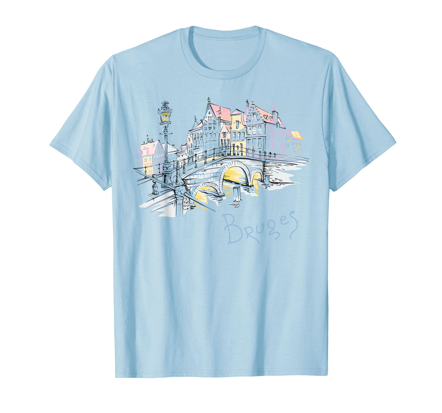 Travel Europe Belgium Bruges Family Vacation Souvenir Tee T-Shirt