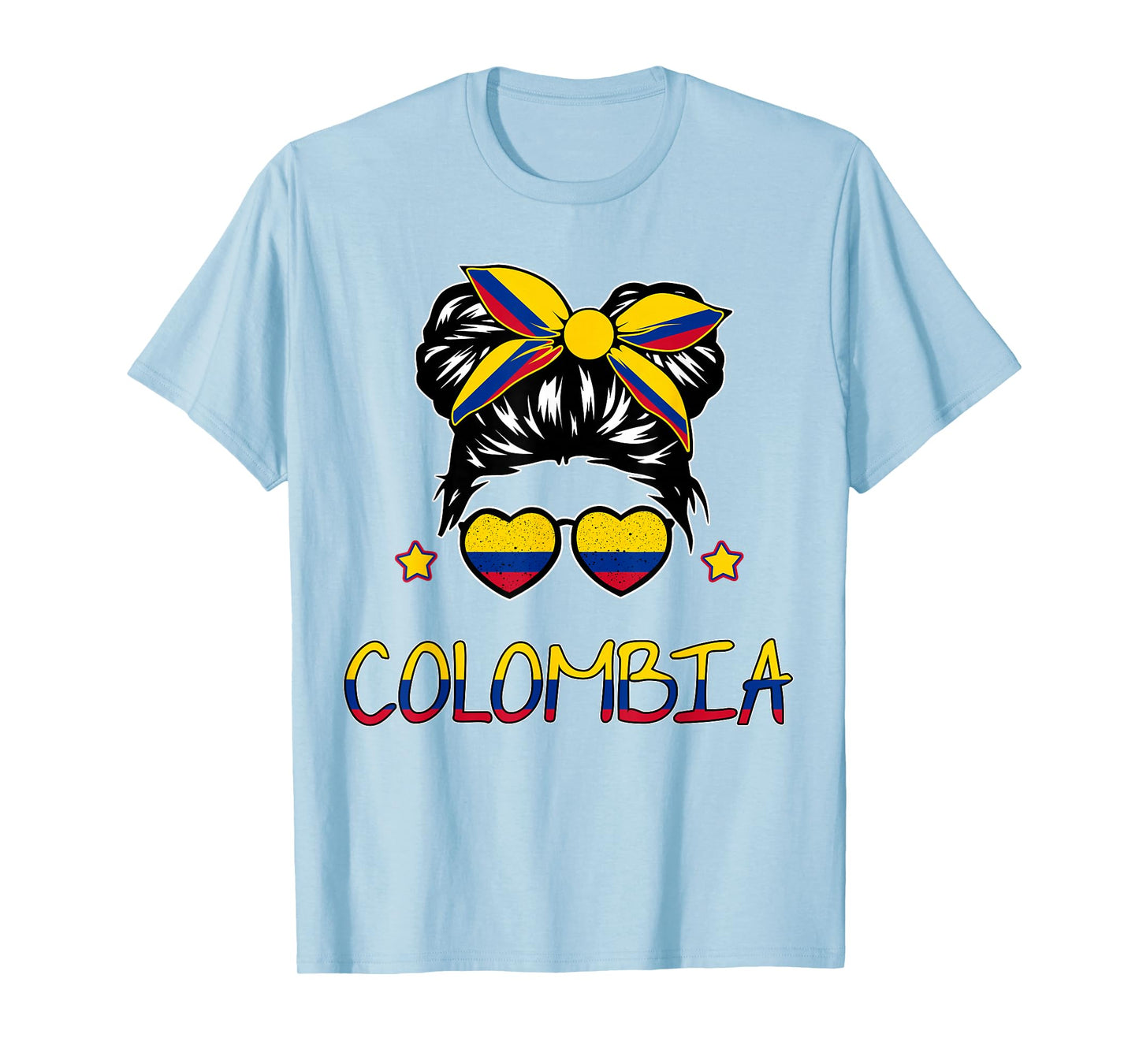 Girls Colombian Flag Kids Hispanic Heritage Month Colombia T-Shirt