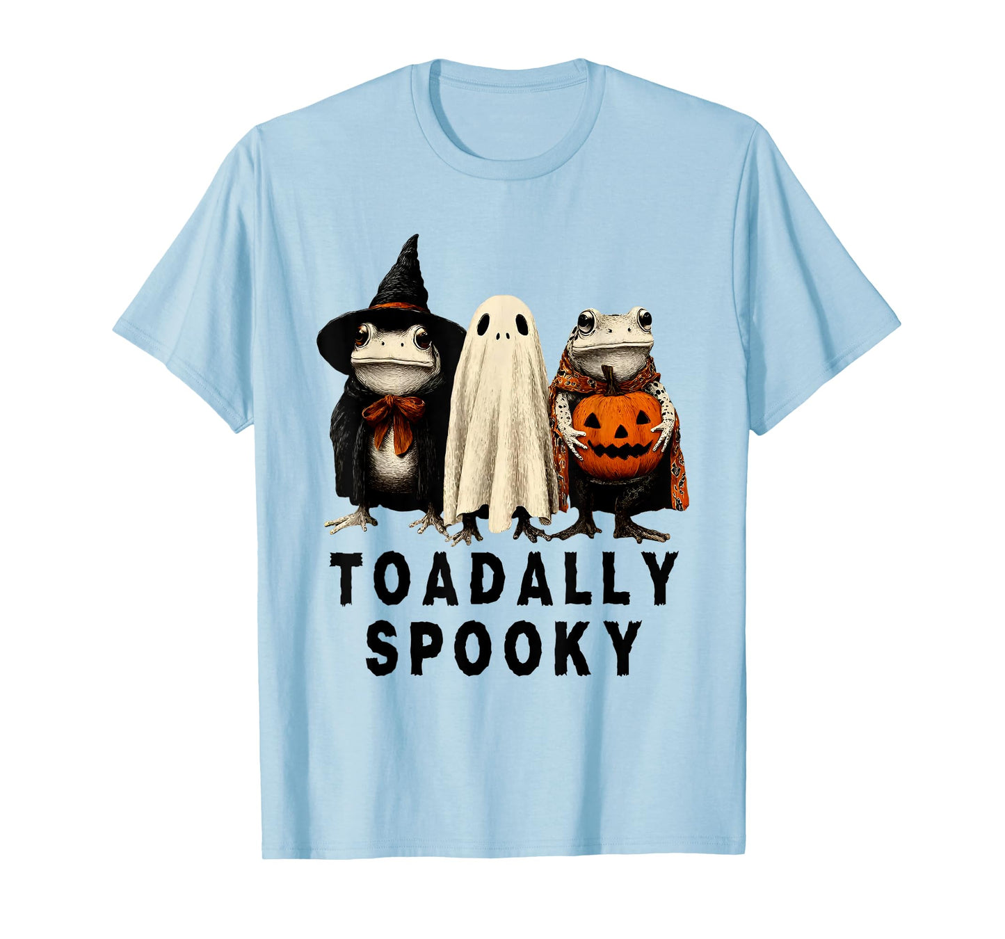 Toad-Ally Spooky Funny Frog Ghost Halloween T-Shirt