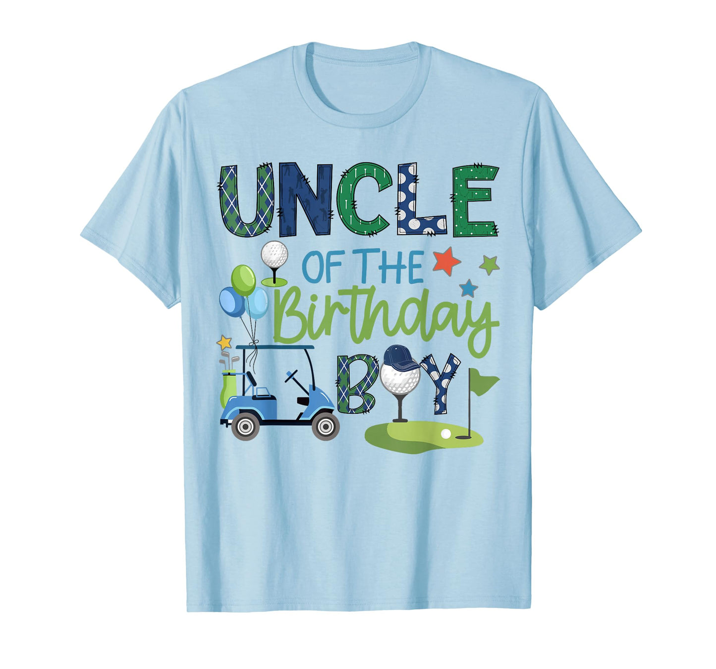 Uncle Of The Birthday Boy Hole in One Golf Sport T-Shirt