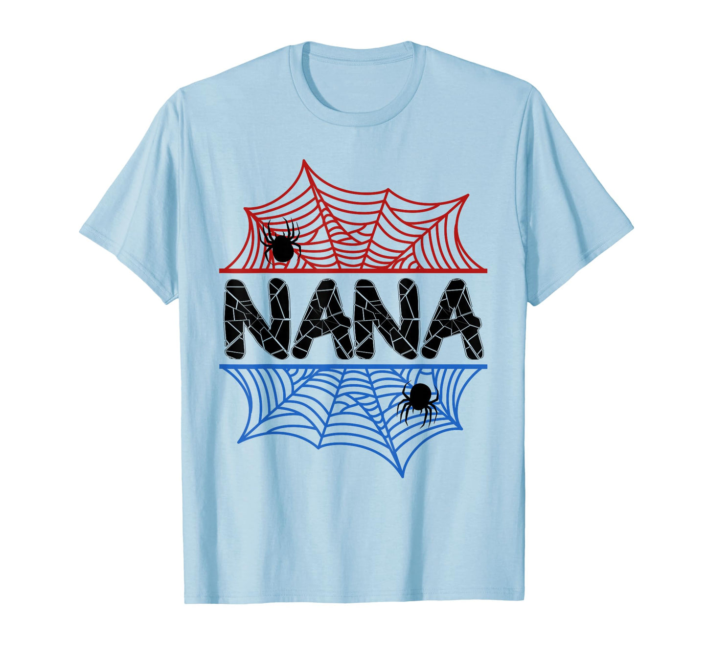 Nana Of The Birthday Boy Spider Grandma Bday Party T-Shirt
