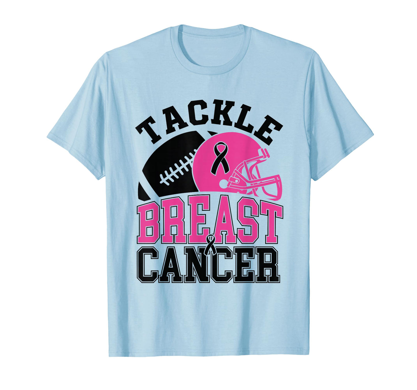Tackle Breast Cancer Awareness American Football Women Kids T-Shirt