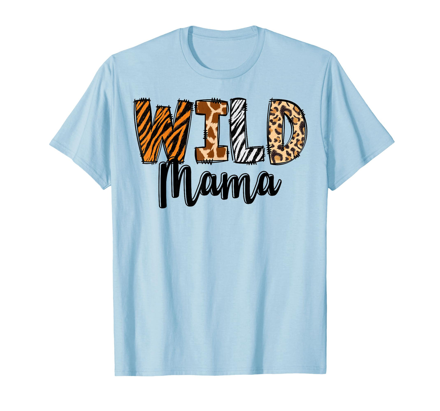 Wild Mama Zoo Born Two Be Wild B-day Safari Jungle Animal T-Shirt