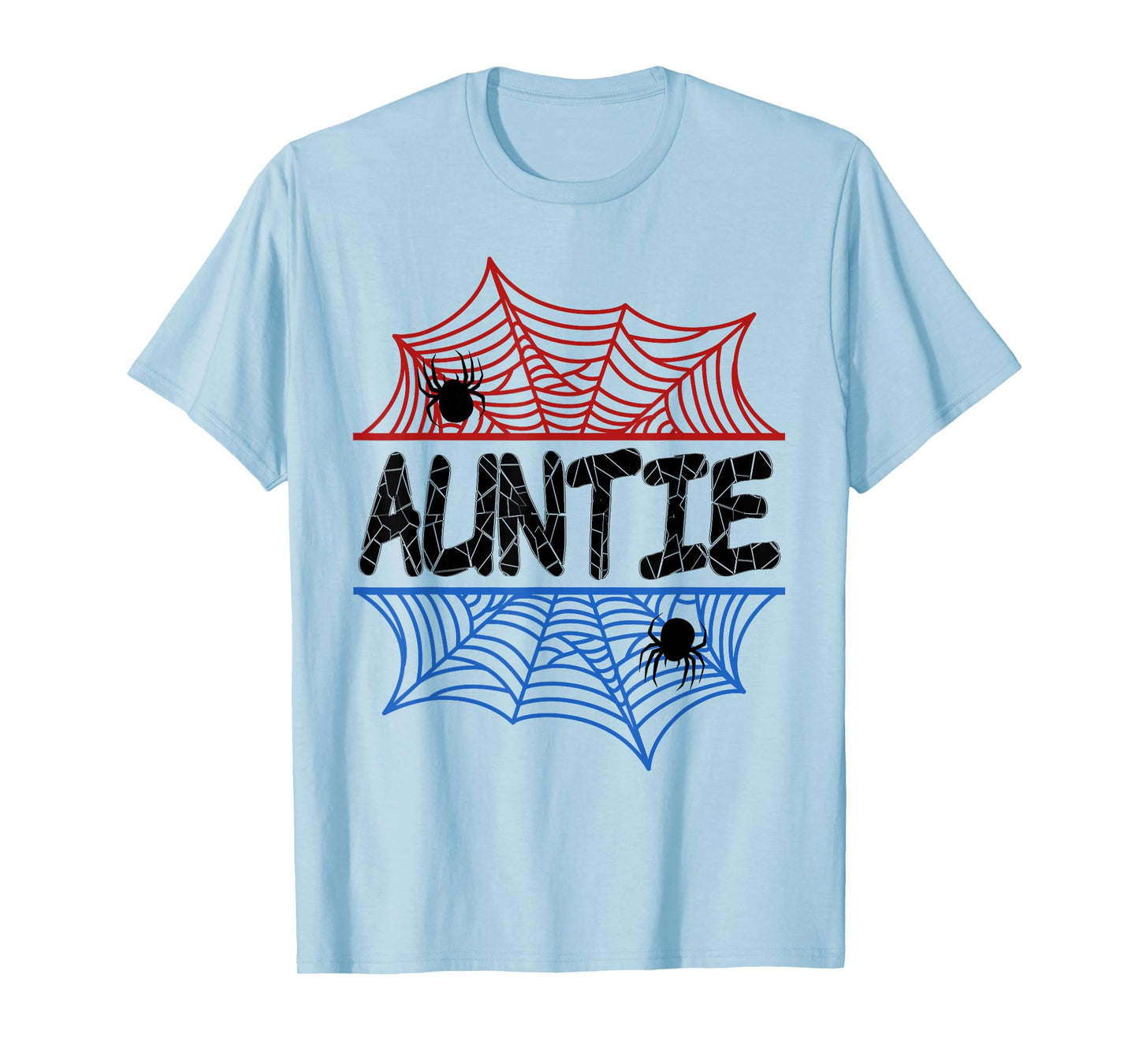 Auntie Of The Birthday Boy Spider Aunt Bday Party T-Shirt