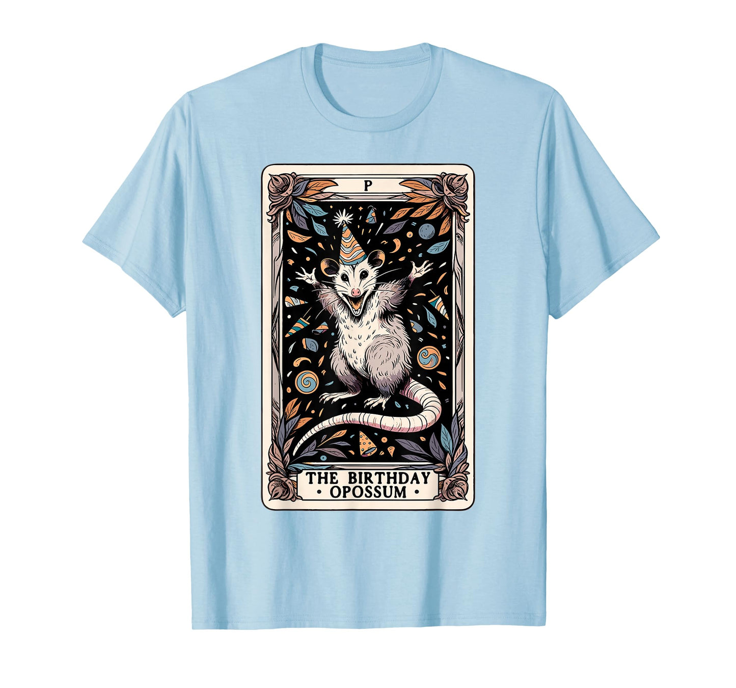 The Birthday Opossum Tarot Card Opossum T-Shirt