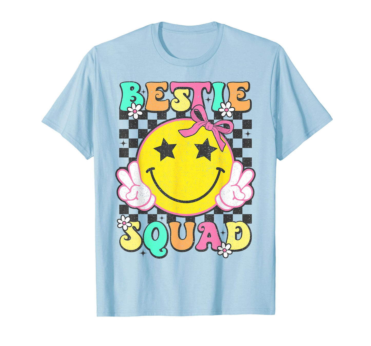 Groovy Bestie Squad Best Friends Matching Girls Party T-Shirt