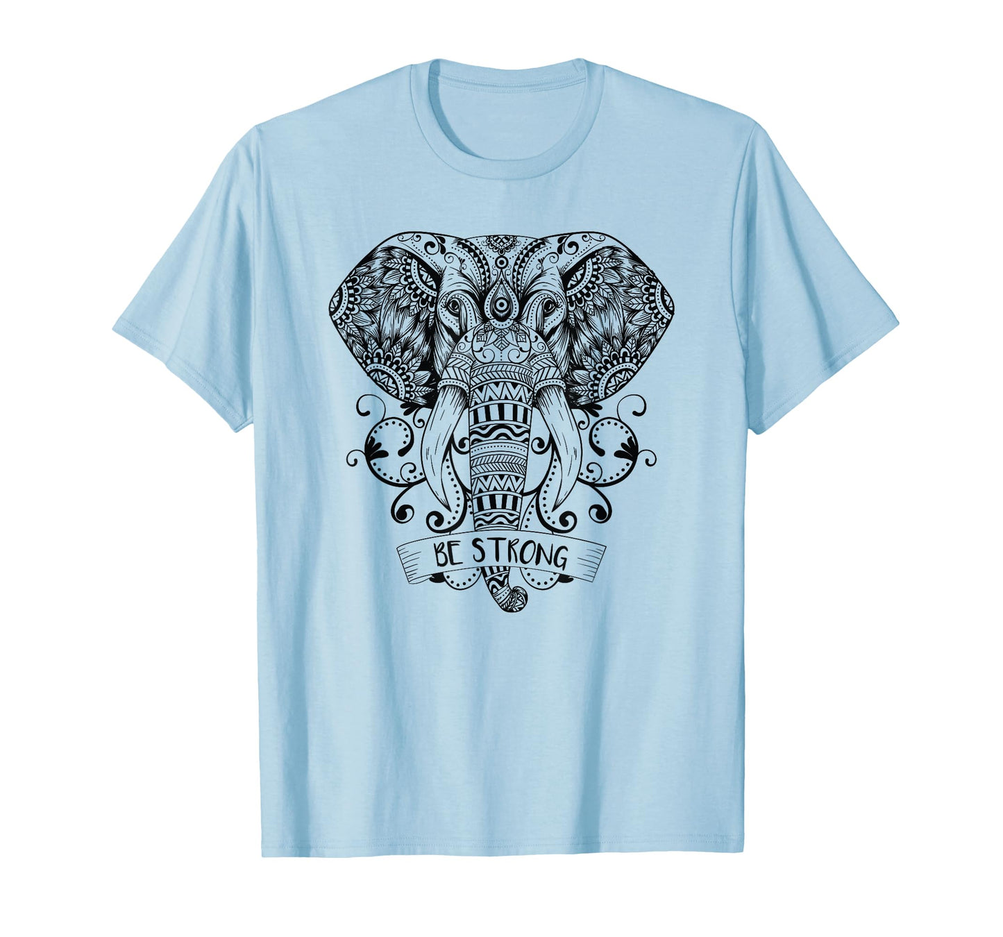 Elephant Yoga Elephant Mandala Ganesha Chakra Tribal T-Shirt