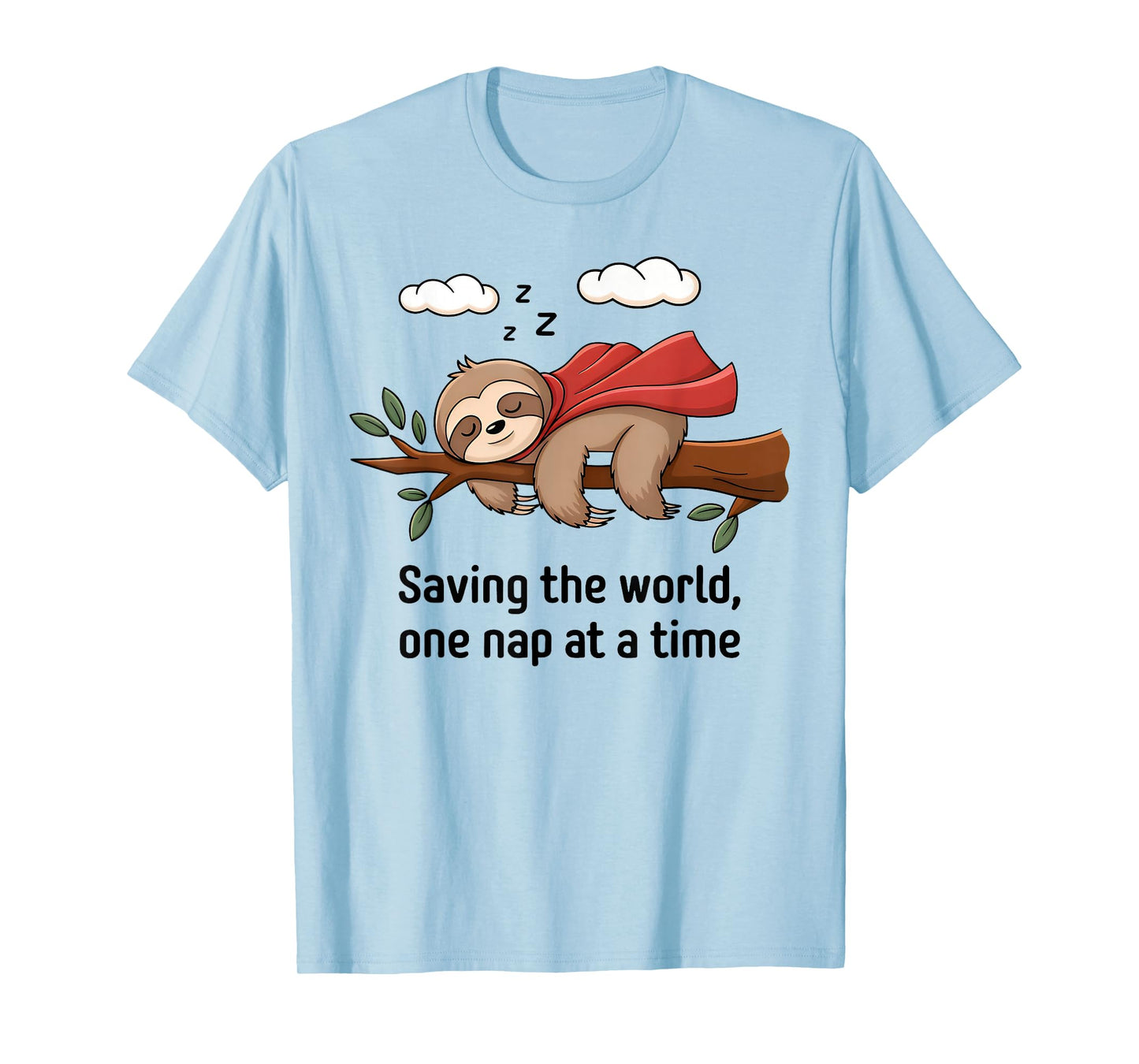 Funny Sloth Superhero Super Sloth Hero Lazy Sloth Nap T-Shirt