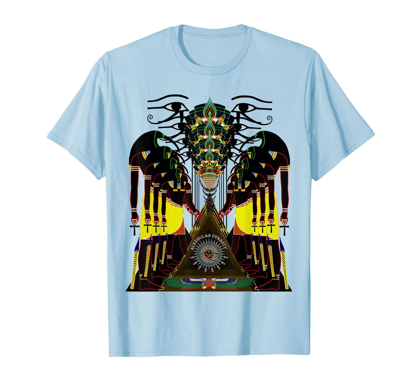 Psychedelic Fractal Ancient Egyptian God Thoth Tehuti T-Shirt