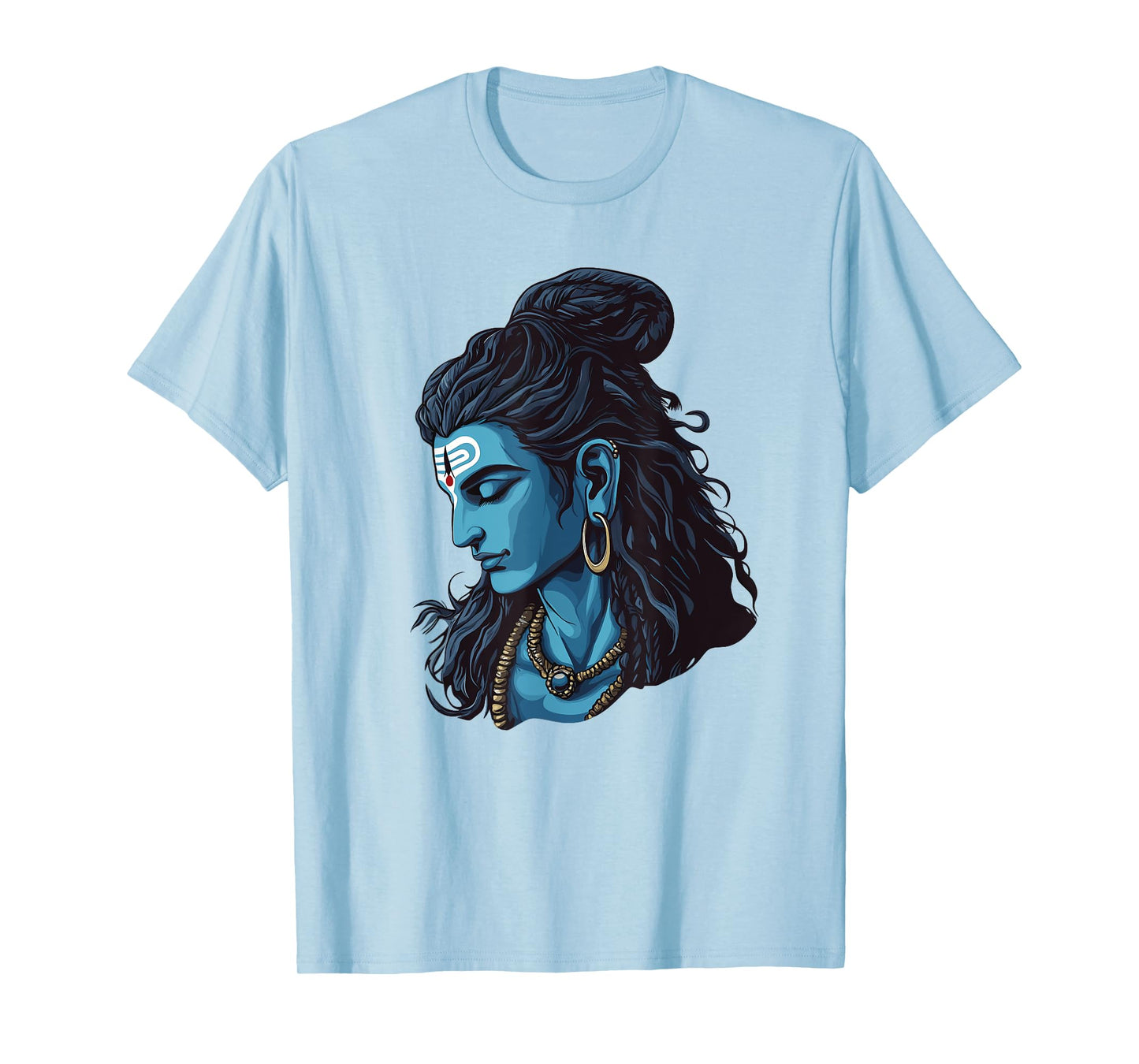 Peaceful Lord Shiva Bholenath with Rudraksha and Tilak T-Shirt