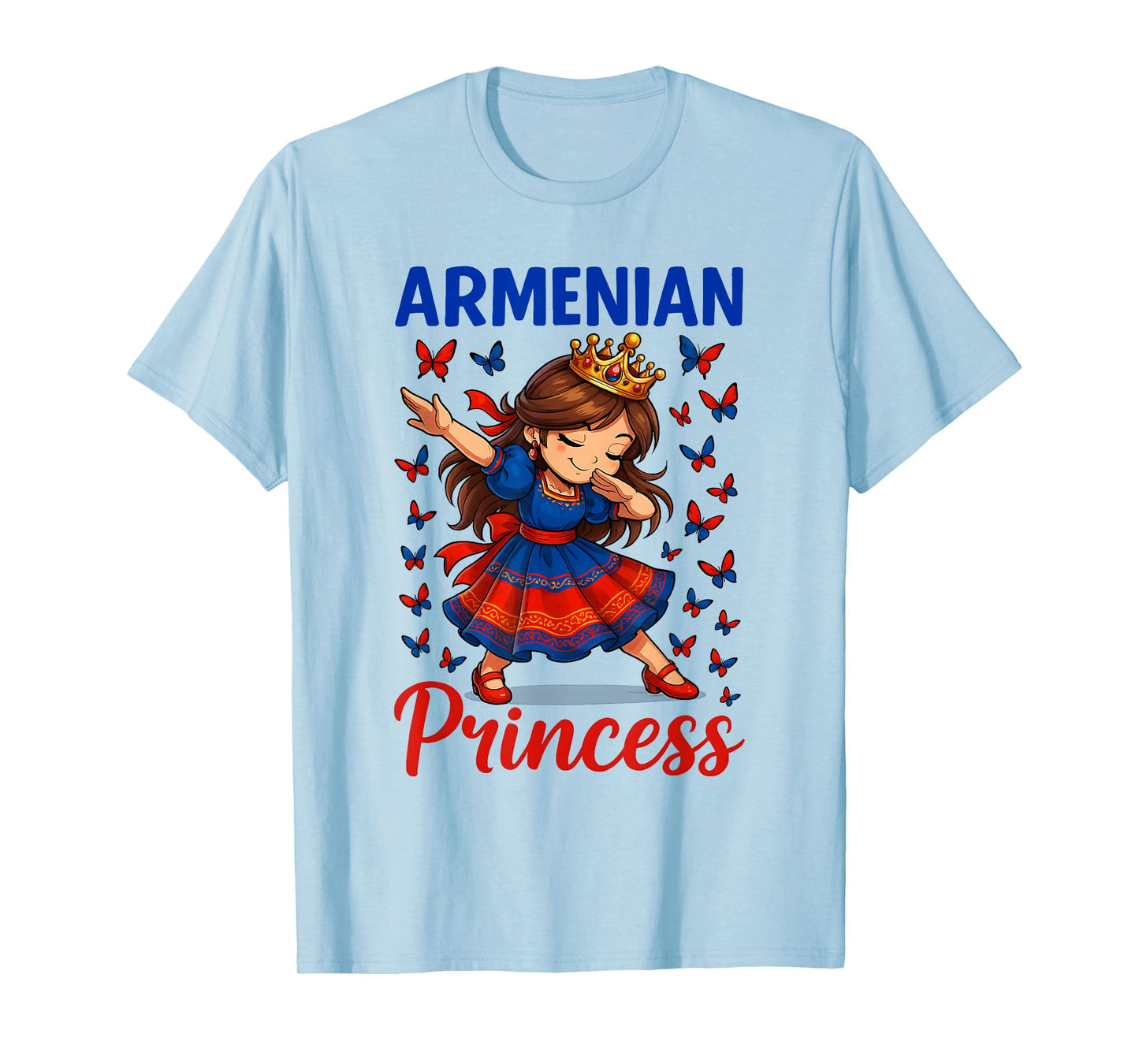 Armenian Princess Dabbing Girl Cultural Dress Souvenir Kids T-Shirt