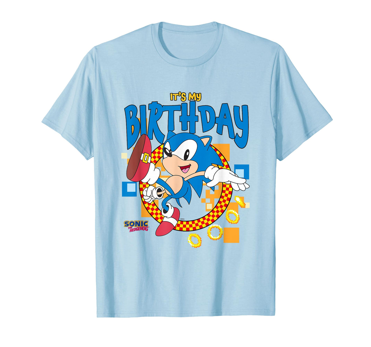 Sonic The Hedgehog Birthday It's My Birthday Cheering Sonic T-Shirt