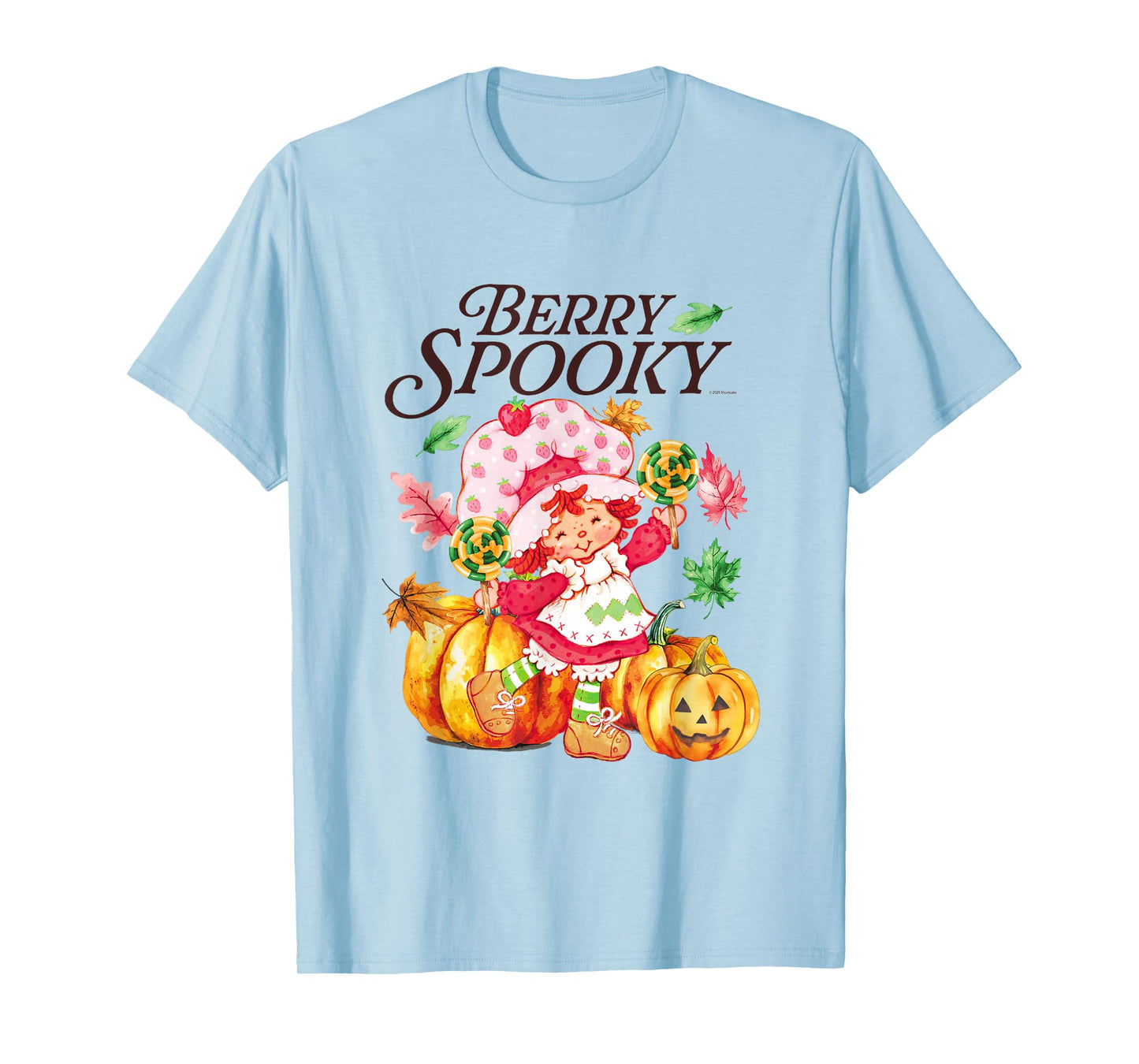 Strawberry Shortcake Berry Spooky Halloween Jack O Lantern T-Shirt