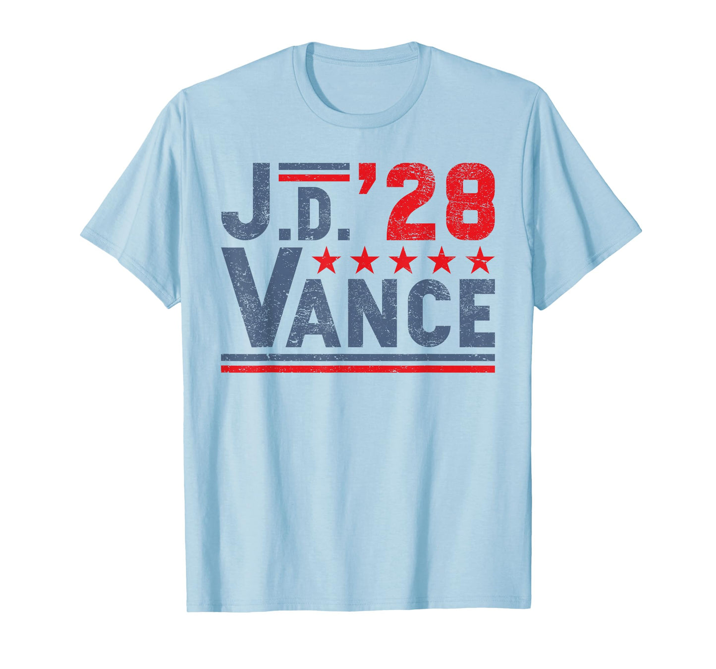JD Vance 2028 President Election Campaign 28 American Flag T-Shirt