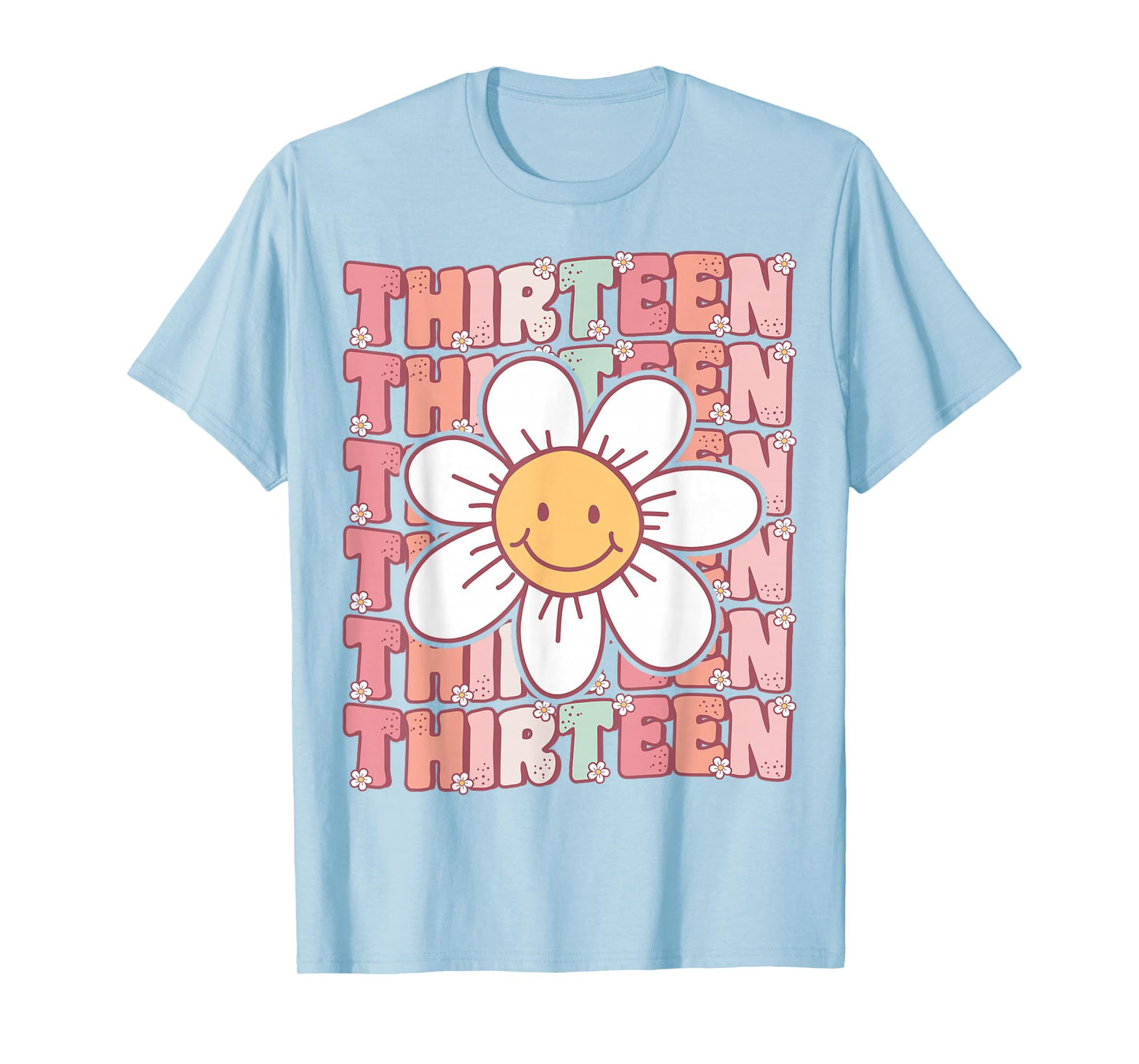 Groovy 13th Birthday Party Daisy Flower Thirteen Year Old T-Shirt