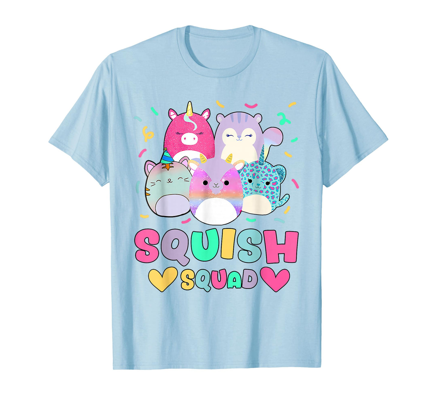 Squish Squad Birthday Shirt For Girls Kids Toddlers T-Shirt