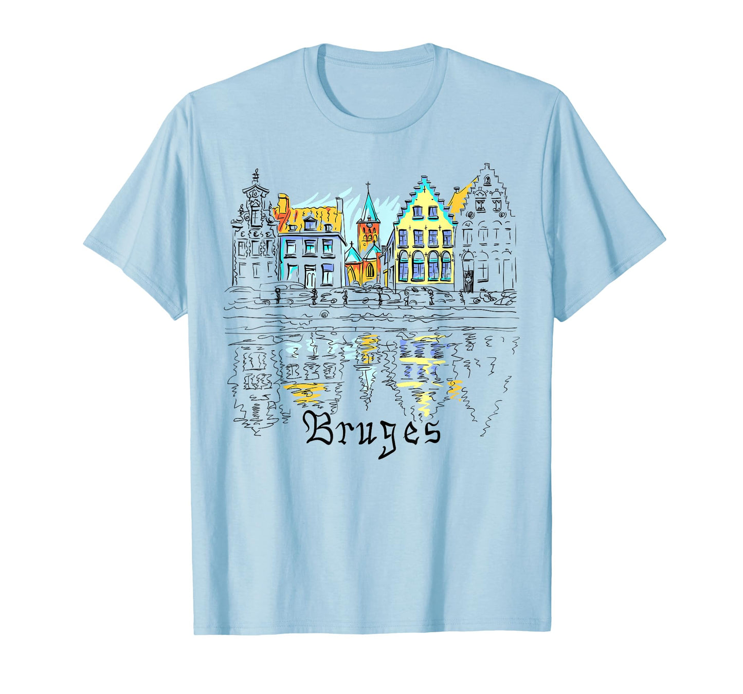 Travel Europe Belgium Bruges Family Vacation Souvenir Tee T-Shirt