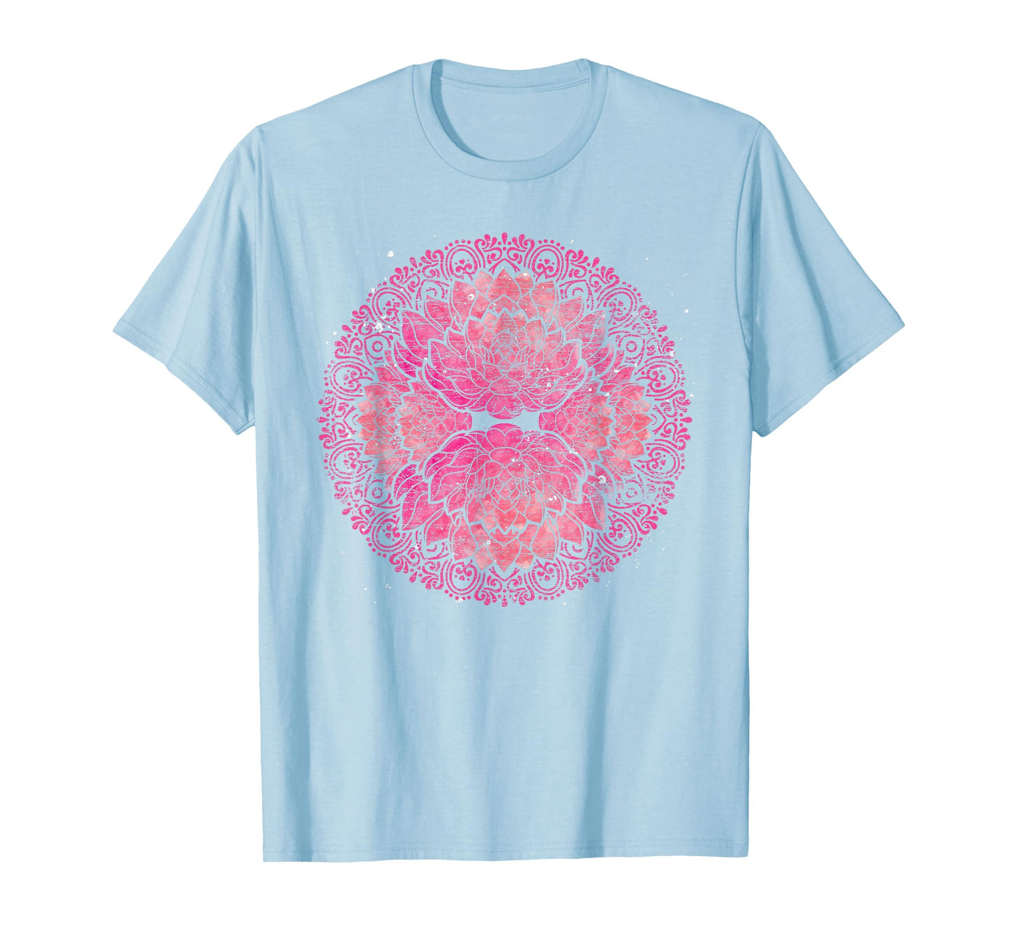 Yoga Flow Meditation Prana Art Flower Blossom Mandala Lotus T-Shirt