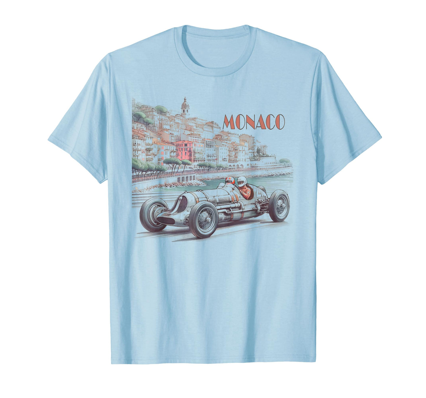 Vintage Monaco 1937 Racer Graphic Race Car Retro Race T-Shirt