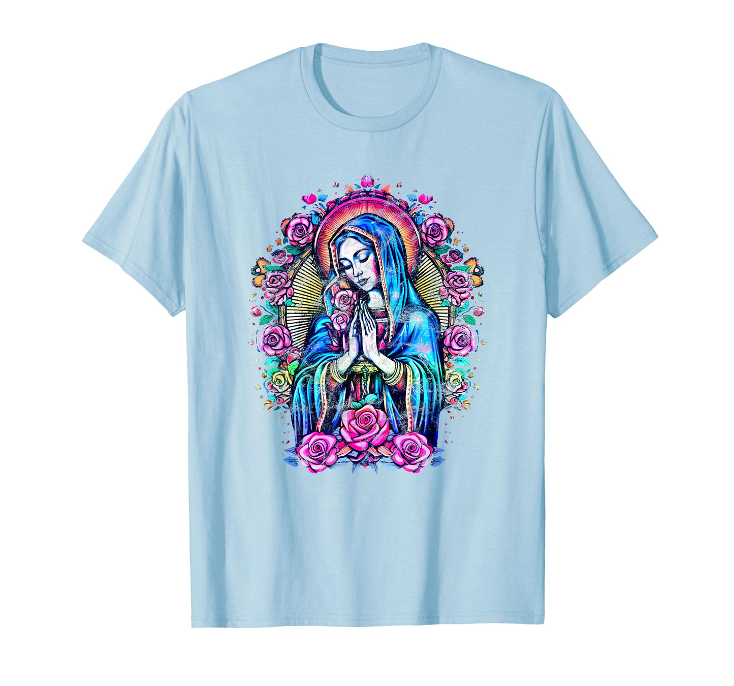 Praying Mary with roses, Christianity, Our Lady of Guadalupe T-Shirt
