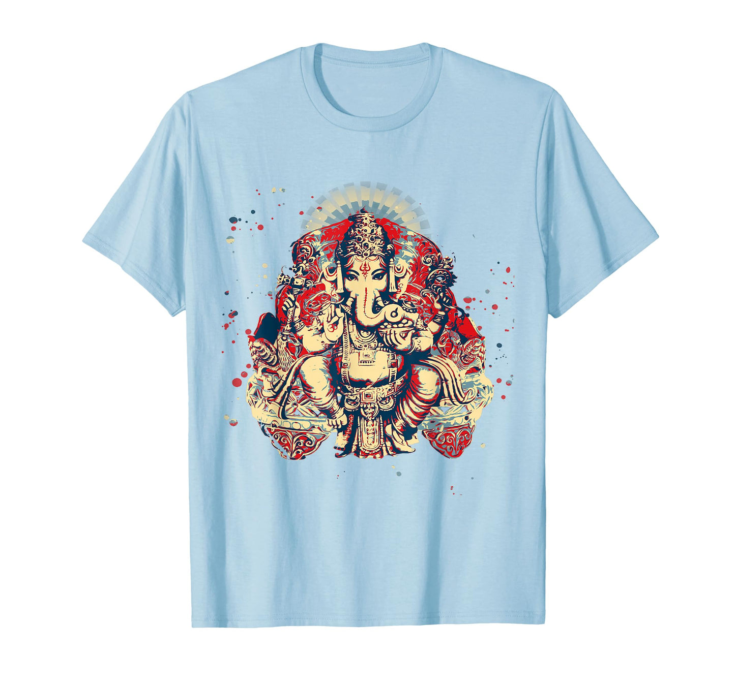 Yoga Shirts Spiritual Hindu God Ganesha T-Shirt Meditation T-Shirt