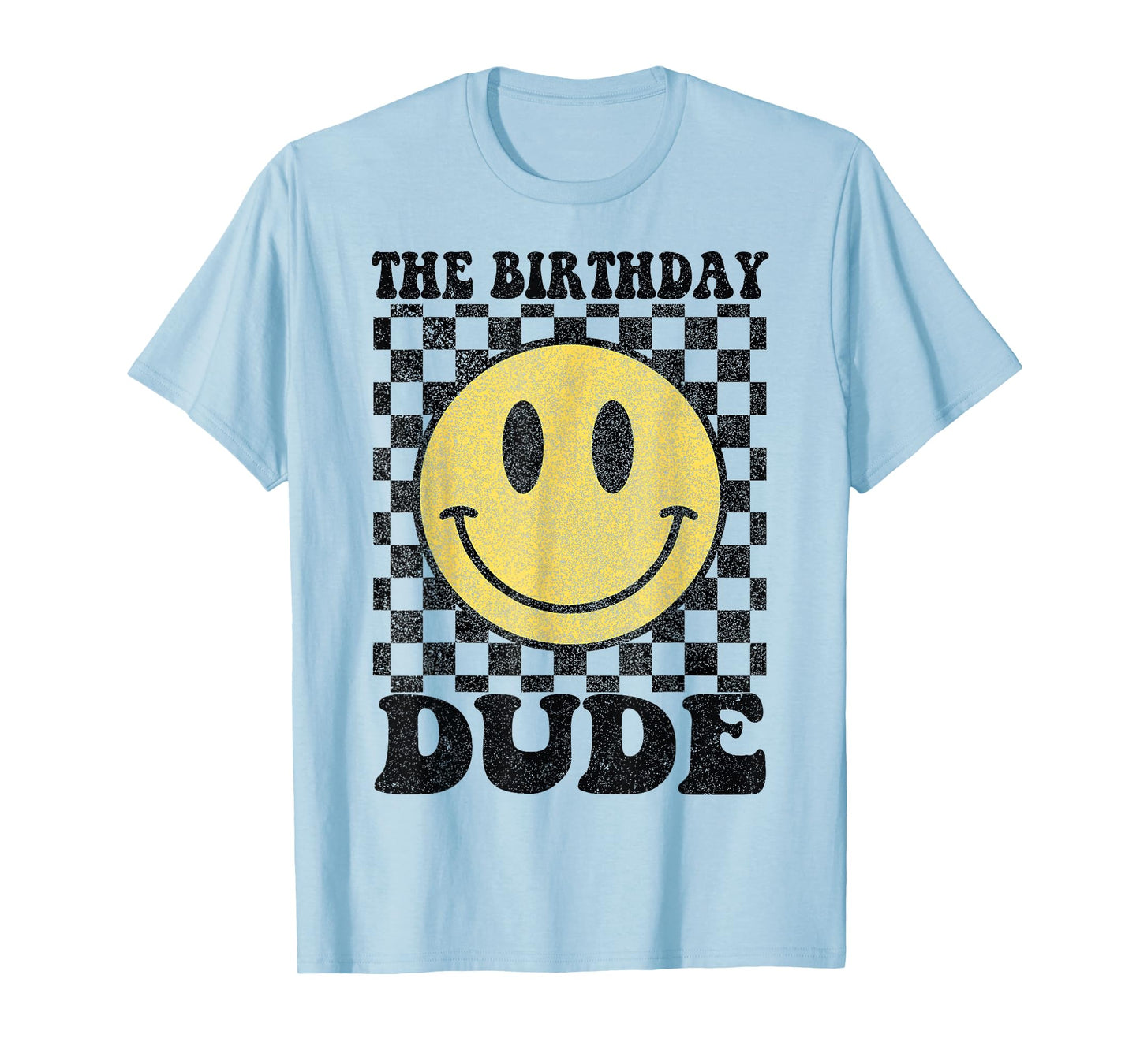 The Birthday Dude Happy Face 1st Birthday Party Matching T-Shirt