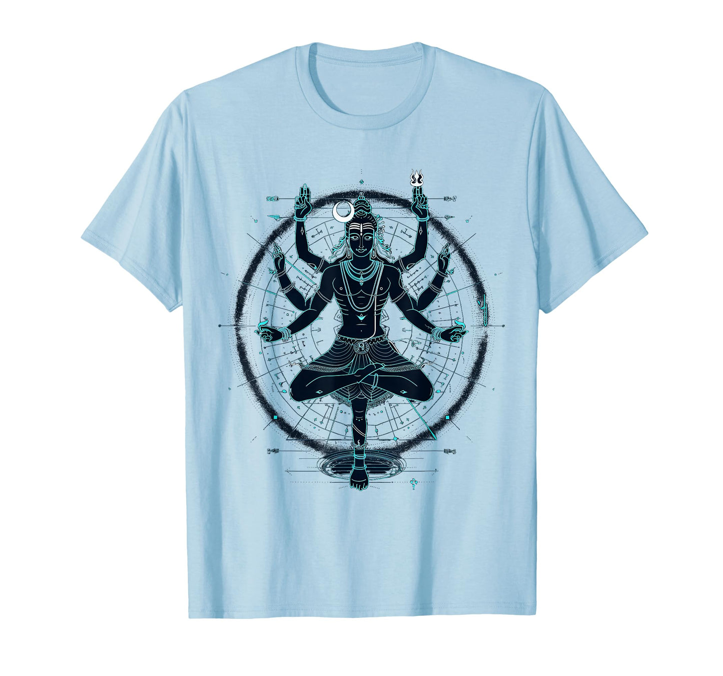 Shiva spiritual hindu god tandava dance yoga meditation T-Shirt