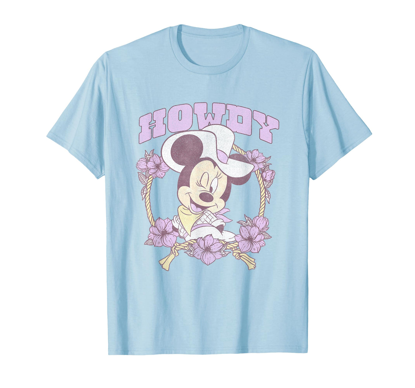 Disney Minnie Mouse Cute Cowgirl Minnie Vintage Big Logo T-Shirt