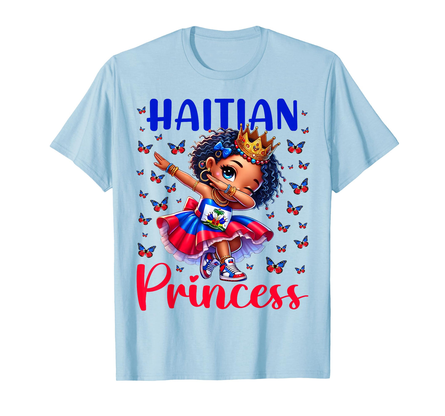 Haitian Princess Dabbing for girls & kids T-Shirt
