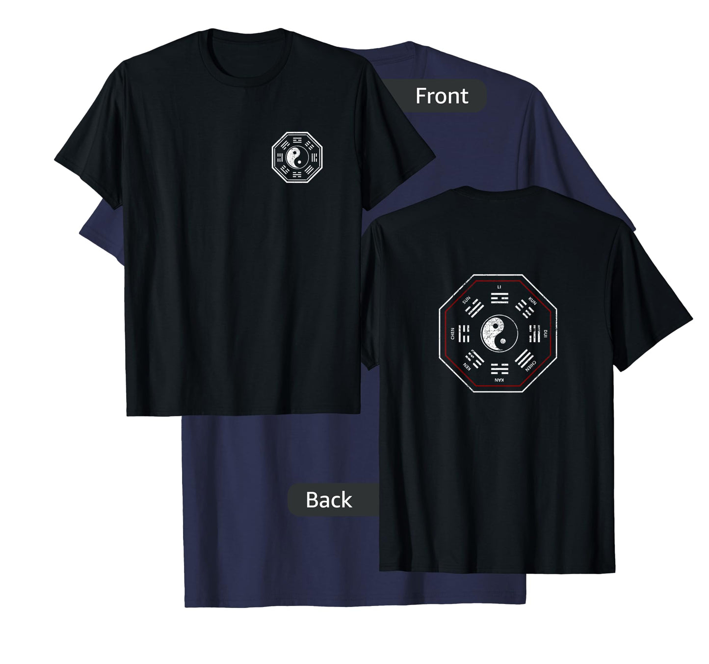Kan & Li Bagua Yin Yang Tai Chi, Qi Gong, Tibetan Lotus T-Shirt