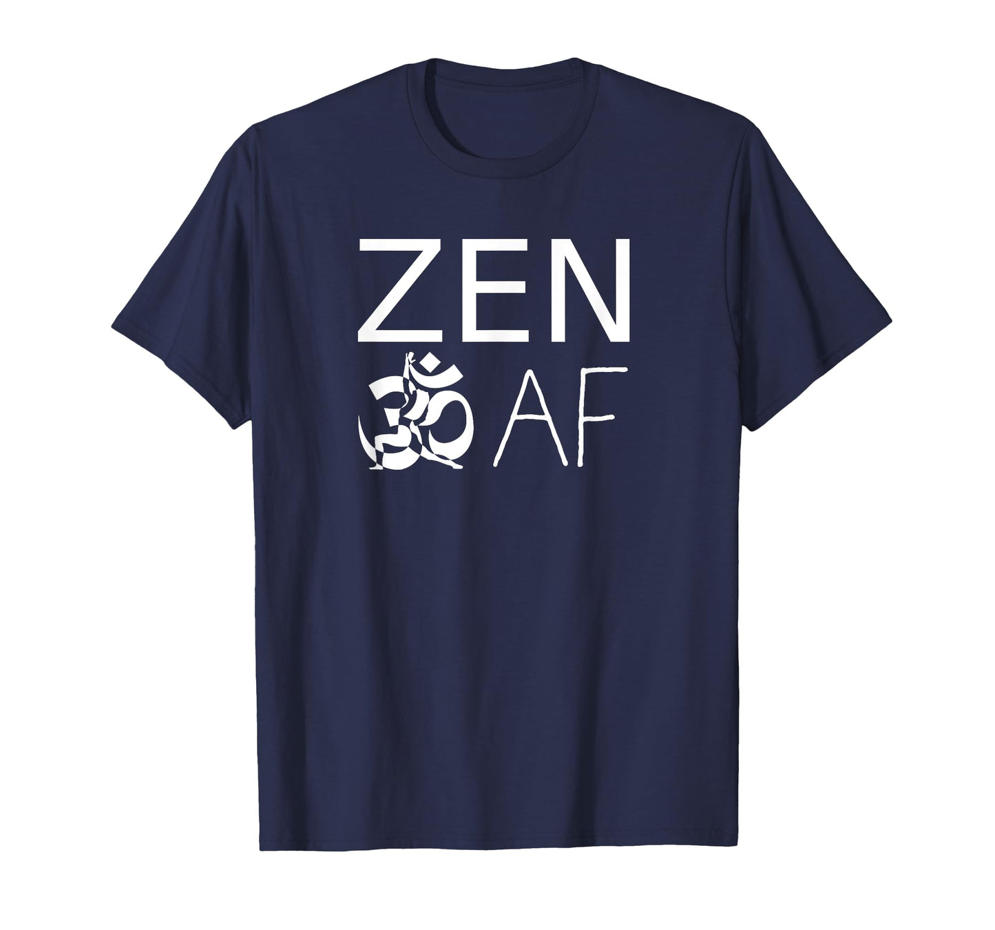 ZEN AF Ohm Sign Yoga Warrior T-Shirt
