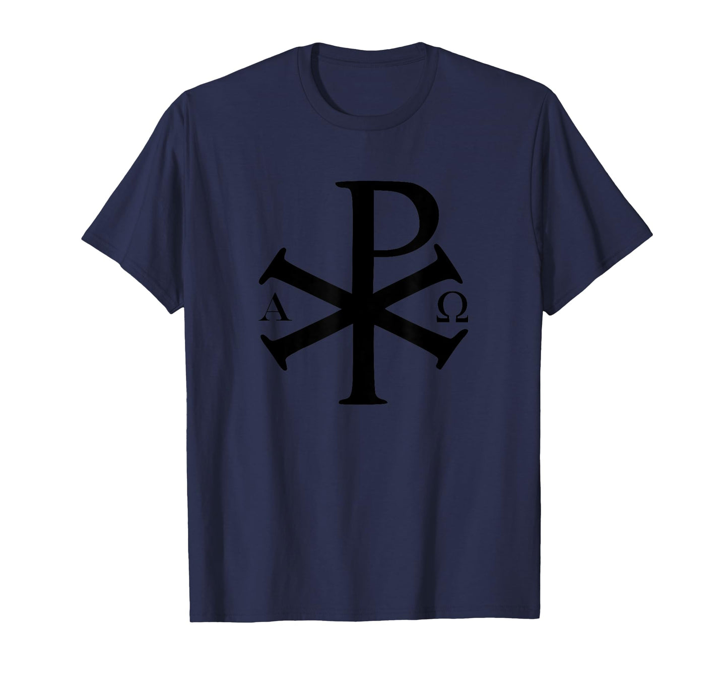Chi Rho Christian God Alpha Omega Jesus Christ Christianity T-Shirt