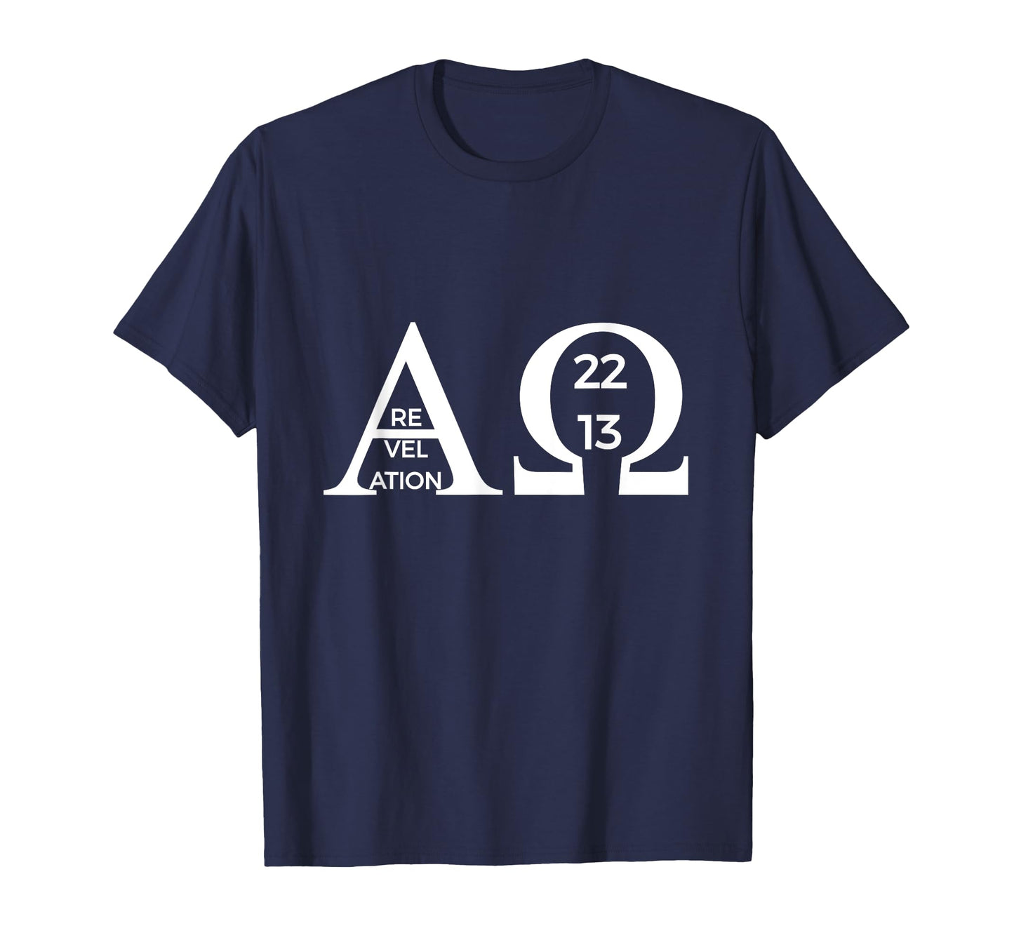 Revelation 22:13 Alpha Omega T-Shirt Bible Christian Shirt T-Shirt
