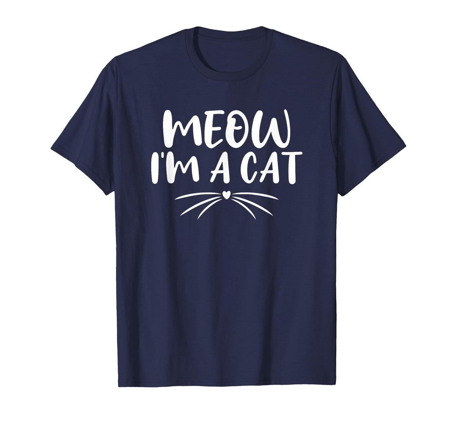 Meow I'm A Cat Funny Halloween Costume Couples 2021 T-Shirt for Men Women Kids