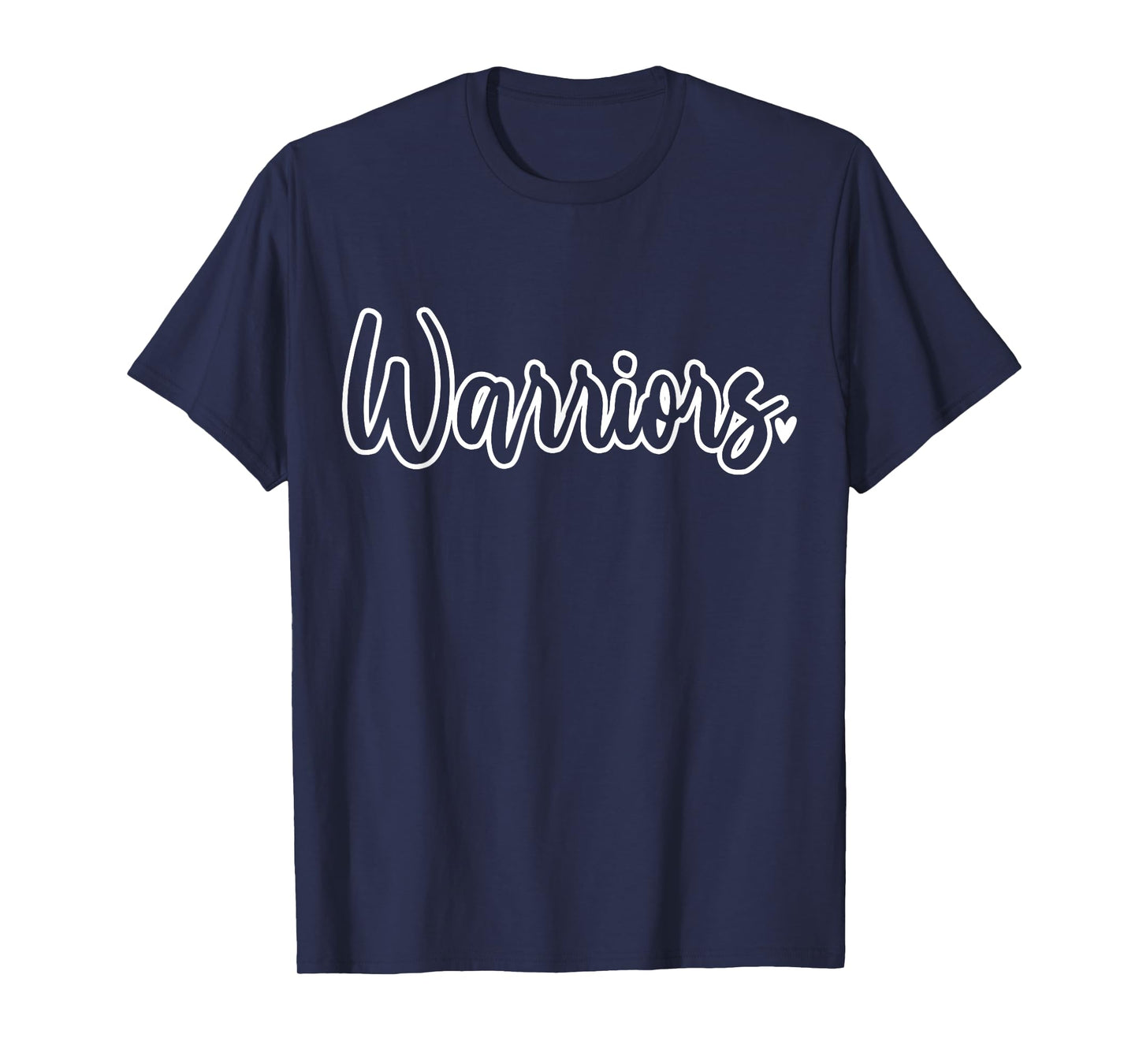 Warriors School Sports Fan Team T-Shirt