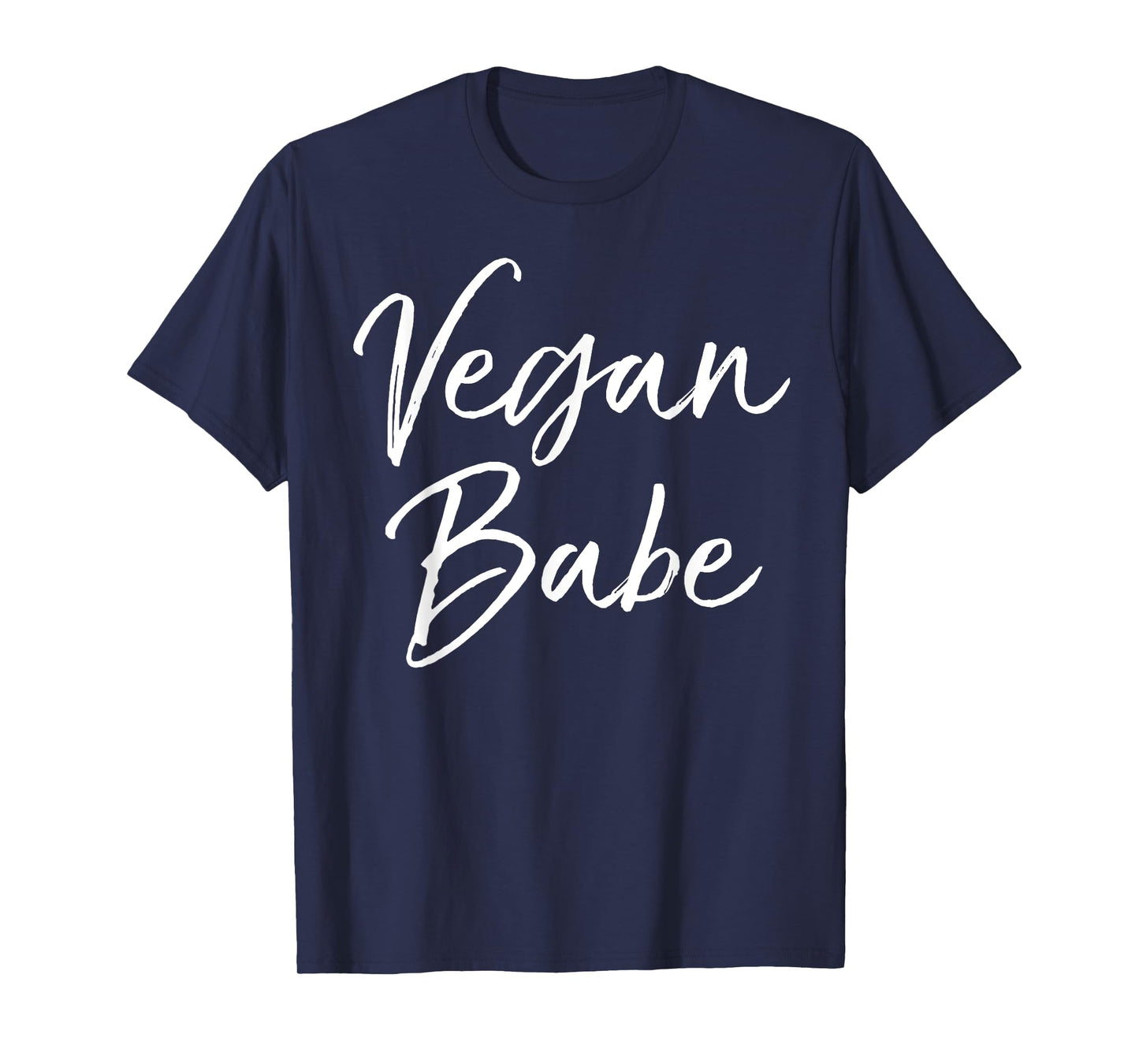 Vegan Babe Shirt Girl Cute Calligraphy Vegan Shirt for Women