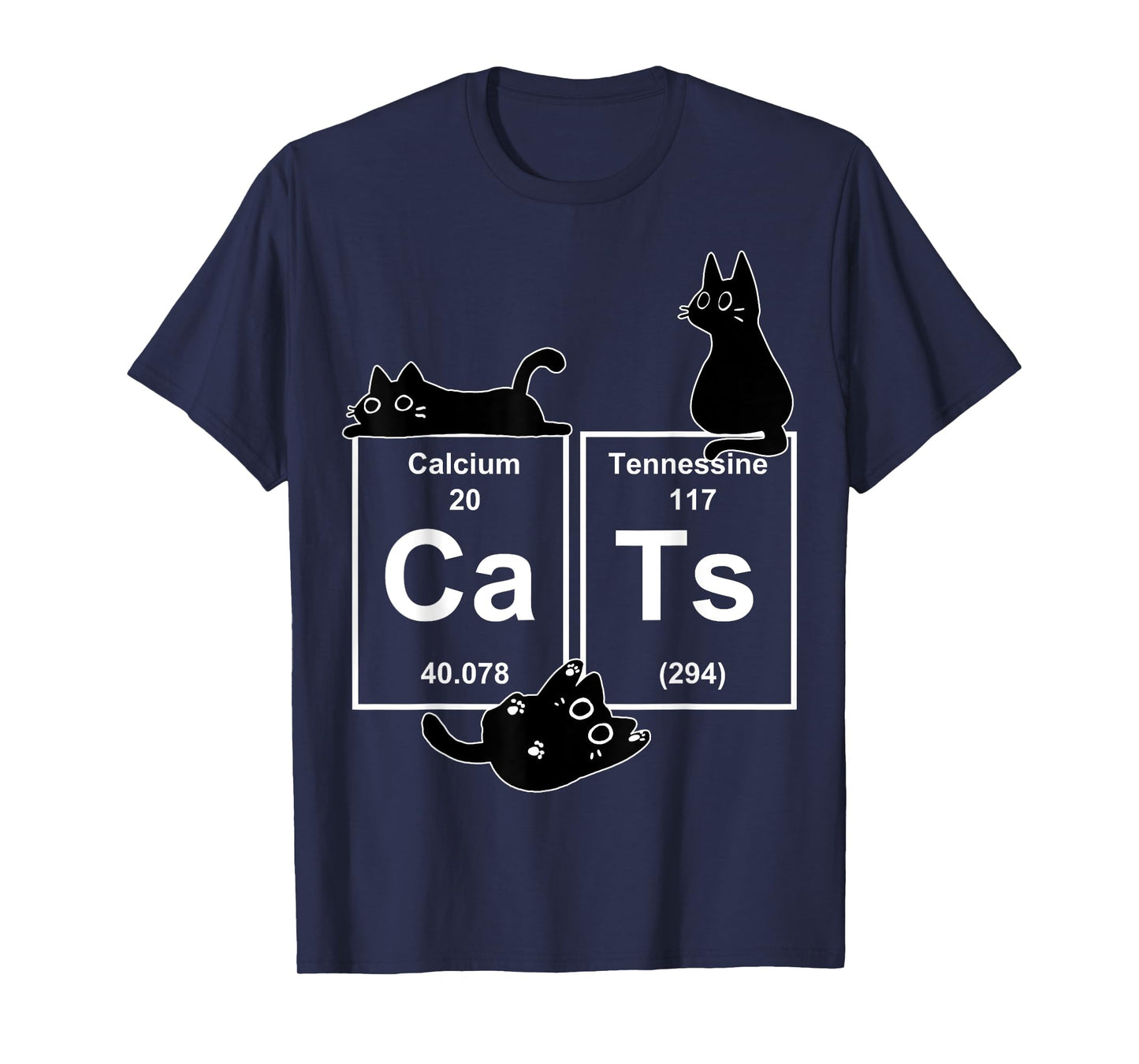Cat Chemistry Periodic Table Funny Gifts Cat Dad, Cat Mom T-Shirt