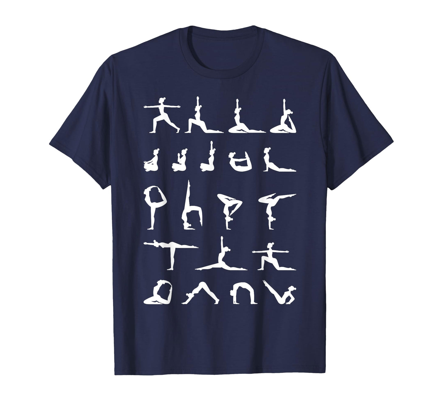 Yoga Poses Shirt: Funny Asana Yoga Lover Gift T-Shirt